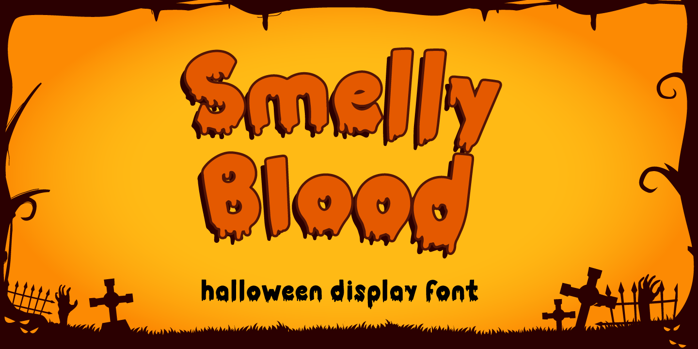 Example font Smelly Blood #7